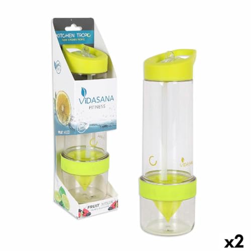 Bottiglia Kitchen Tropic Giallo Miscelatore 7,5 X 24,5 Cm (2 Unità)