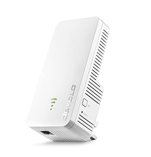 Devolo Ripetitore Wifi 6 3000, Booster Wifi - Fino A 3000 Mbps, Adattatore Mesh Wifi 6, 1 Lan Gigabit, Punto Di Accesso Wifi, Ripetitore Wifi, Wifi Pe