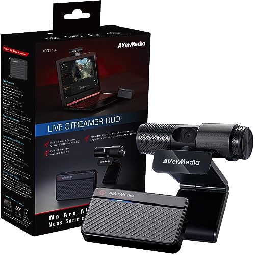 Avermedia Bo311D Live Streamer Duo Cámara Web 2 Mp 1920 X 1080 Pixeles Usb 2.0 Negro