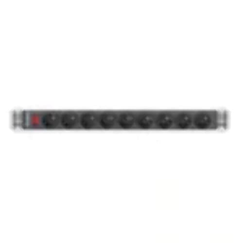 Lanberg Strisce Marca Modello 1U 16A Rack 19 9X Presa Nera 3M