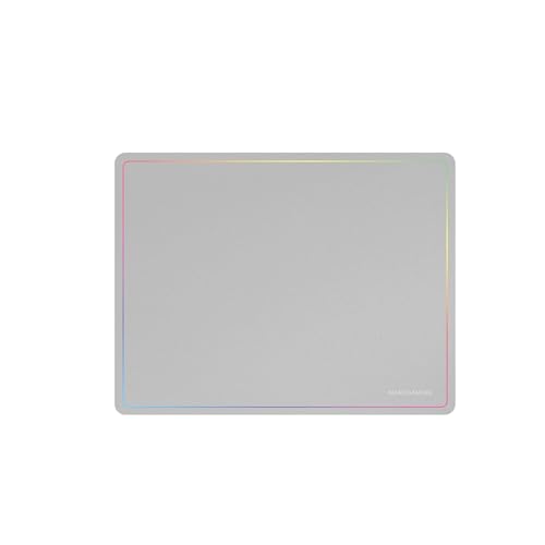 Marsgaming Mmp124, Tappetino Da Gioco, 360 X 260 Mm, Design Con Bordi Rainbow, Base Antiscivolo In Gomma Naturale, Superficie Nanotessile Ad Alta Prec