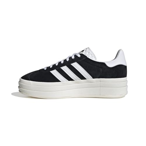 Adidas Gazelle Bold W, Sneaker Donna, Core Black Core White Semi Lucid Blue, 36 2/3 Eu