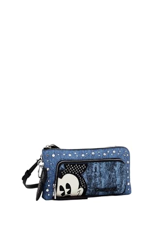 Desigual Accessori Pu Others, Portafoglio Bi-Fold Da Donna, Blu, 25.5