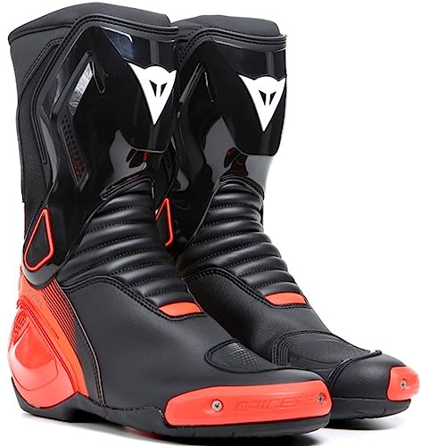 Dainese, Nexus 2 Boots Uomo, Nero/Rosso Fluo, 41 Eu