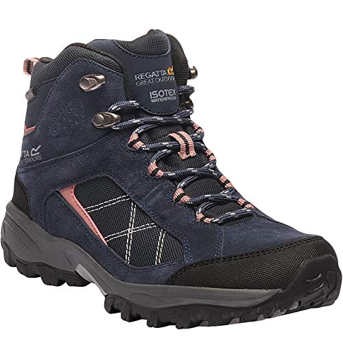 Regatta Lady Clydebank, Walking Shoe Donna, Navy/Ashrose, 36 Eu