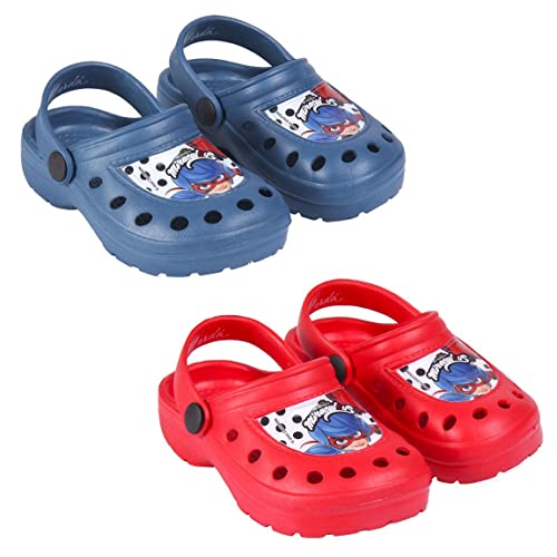 Cerdá Life'S Little Moments Sabot Bambina Con Le Raffigurazioni Di Lady Bug | Zoccoli In Gomma Con Antiscivolo Per Una Maggiore Sicurezza, Sandali A C