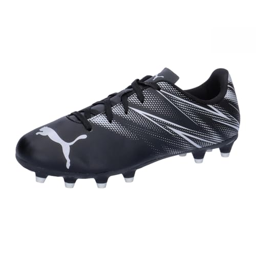 Puma Attacanto Fg/Ag Jr, Soccer Shoe, Black Silver Mist, 32 Eu