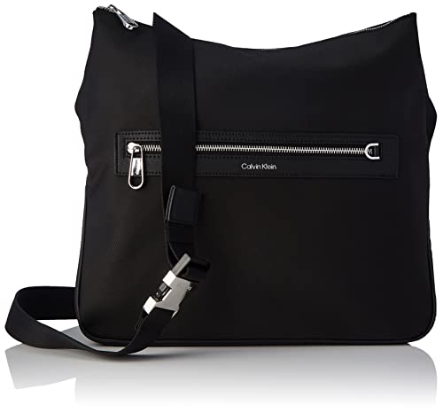Calvin Klein Urban Pro Hobo, Borse Uomo, Schwarz, Medium