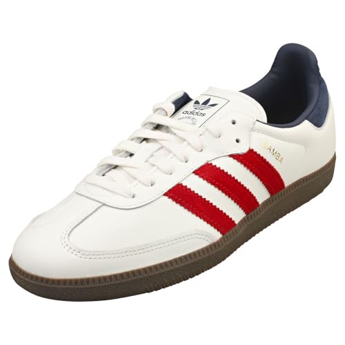 Adidas Originals Samba Og Samba Sneakers In Pelle, Ih4881, Scarpe, Bianco, Trico, Uomo, Donna, Bianco-Trico (Ih4881), 23.5 Cm