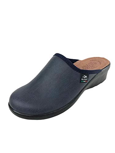 Fly Flot | Trendy Woman, Pantofole Donna Ecopelle, Ciabatta Con Tomaia Stretch Adattiva In Microfibra Elasticizzata, Sottopiede Imbottito In Pelle Ant