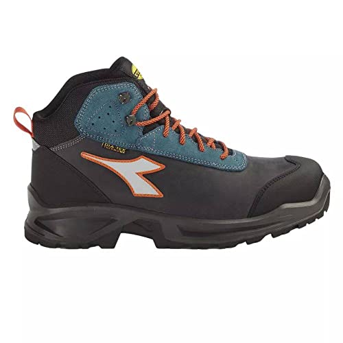 Diadora Sport Diatex Mid S3 Wr Ci Src, Mocassino Uomo, Grigio Castello Blu Lunare, 40 Eu