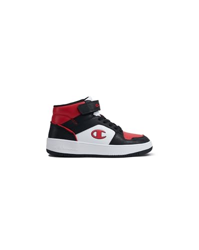 Champion Rd18 2.0 B Gs Mid, Sneakers, Nero/Rosso/Bianco (Kk019), 37.5 Eu