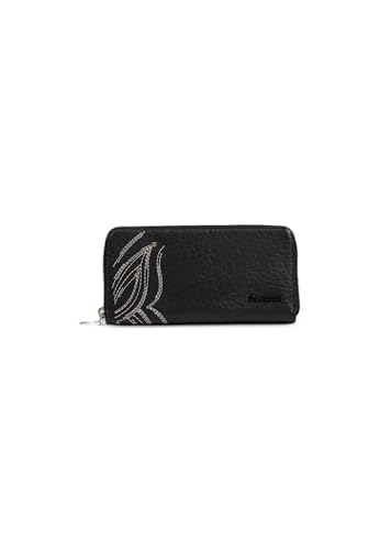 Desigual Accessories Pu Small Wallets, Portafoglio Bi-Fold Da Donna, Nero, 17