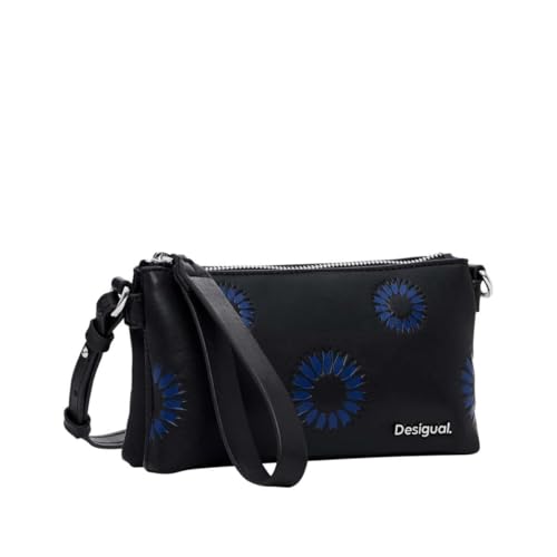 Desigual Accessori Pu Others, Portafoglio Bi-Fold Da Donna, Nero, 19.6