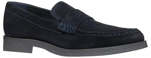 Geox Uomo Claudio C, Moccasin, Blu Navy, 44 Eu
