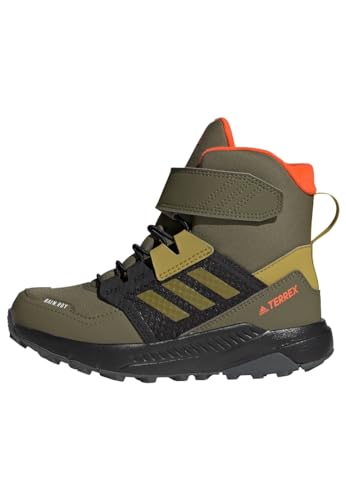 Adidas Terrex Trailmaker High Cold.Rdy Hiking, Shoes (Football) Unisex - Bambini E Ragazzi, Focus Olive/Pulse Olive/Impact Orange, 32 Eu