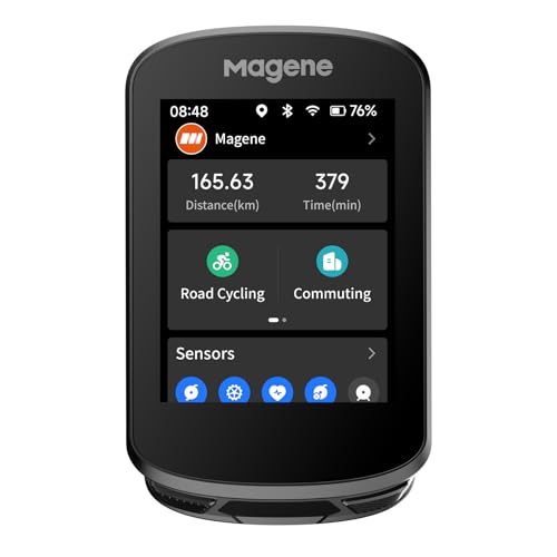 Magene C506 Ciclocomputer Gps Senza Fili, Navigazione Cartografica, Schermo A Colori Tangibile, Wifi&Bluetooth, Allenamento Ciclismo, Promemoria Intel