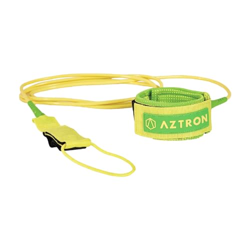 Aztron Leash Surf 6' (183 Cm) Unisex Adulto, Giallo, Standard