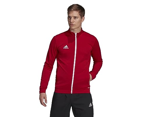 Adidas Men Entrada 22 Track Top Recycled Polyester Red M