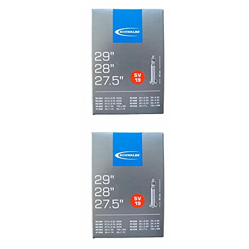 2X Schwalbe Sv19, Tubo Interno Camera D'Aria, Nero, One Size/40 Mm