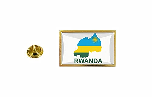 Akkachafactory - Spilla Con Bandiera Del Paese Rwa Rwanda