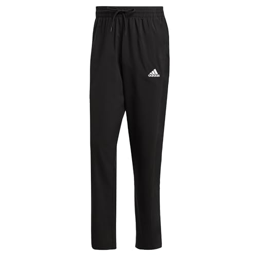 Adidas Uomo Aeroready Essentials Stanford Open Hem Embroidered Small Logo Pants, Black, Xl