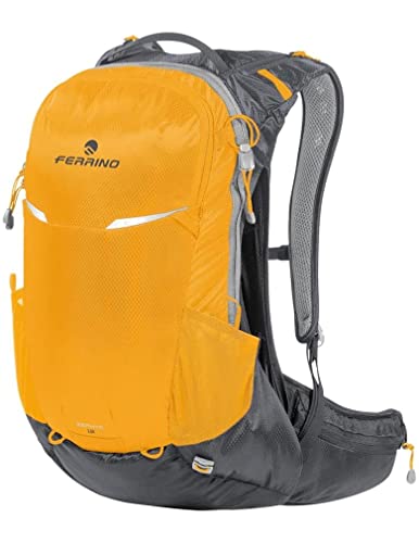 Ferrino Zephyr 12+3 75817Ngg Colore Giallo Zaino Ideale Per Trekking Escursionismo Running E Mountain Bike Con Coprizaino Incluso 12