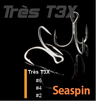 Seaspin Ancorette Treble Hook N4 Spinning