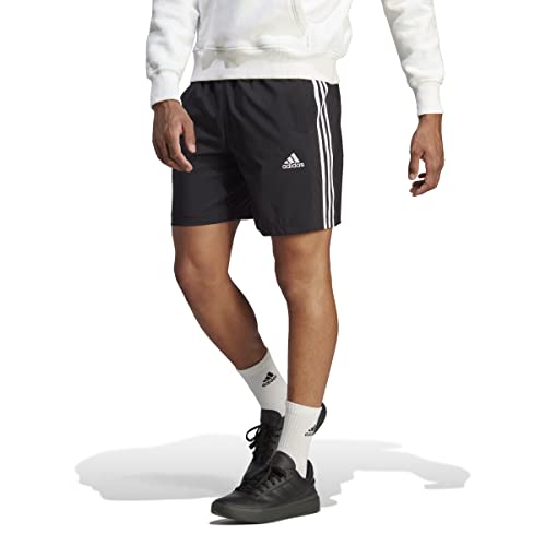 Adidas Uomo Aeroready Essentials Chelsea 3-Stripes Shorts, Black/White, S