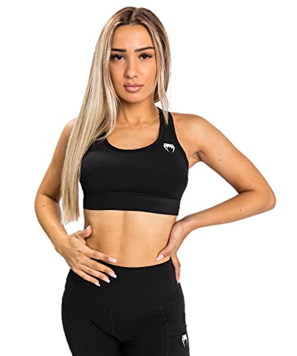 Venum Essential Medium Impact Sport Bra, Donna, Nero, Xs