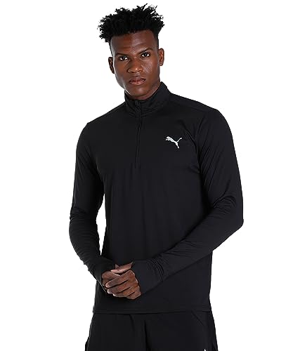 Puma Run Favorite 1/4 Zip M, Maglietta Performance Unisex, Black, Xl