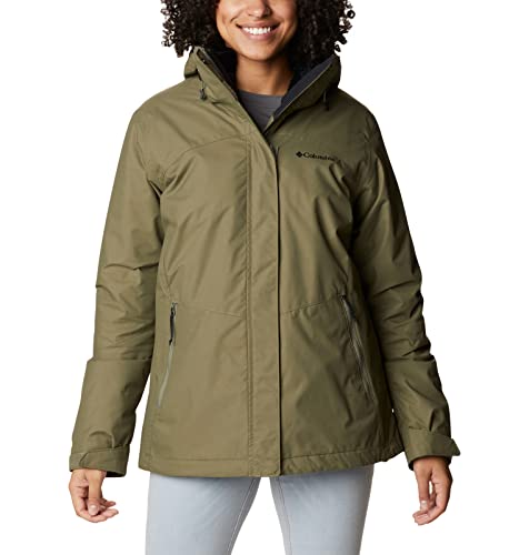 Columbia Bugaboo Fleece Interchange Jacket, Giacca Invernale 3 In 1 Donna, Stone Green, Taglia S