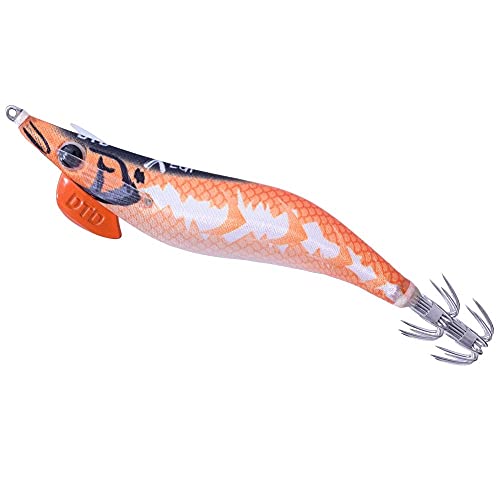 Dtd Esca Tonanara Per Cefalopodi - Gamberetto Luminoso Di Notte E Adatto Per La Pesca Di Polpo, Seppia, Calamari X Egi 3.0 Orange