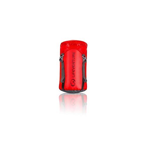 Lifeventure, Ultralight Compression Sack-5L Unisex, Red, 5 Litre