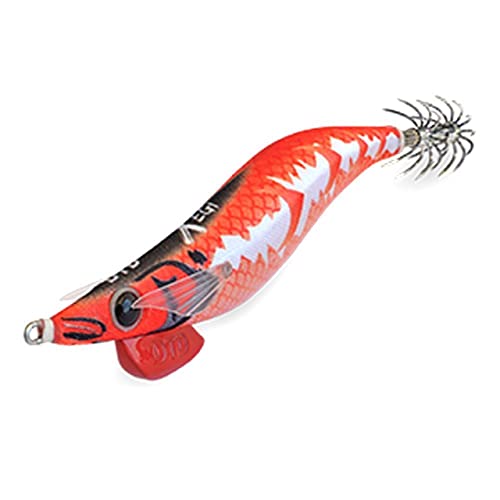Dtd Esca Tonanara Per Cefalopodi - Gamberetto Luminoso Di Notte E Adatto Per La Pesca Di Polpo, Seppia, Calamari X Egi 3.0 Red