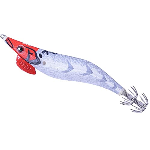 Dtd Esca Tonanara Per Cefalopodi - Gamberetto Luminoso Di Notte E Adatto Per La Pesca Di Polpo, Seppia, Calamari X Egi 3.0 Red Head