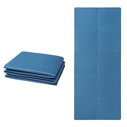 Good Nite Tappetino Da Yoga Pieghevole, Antiscivolo, Portatile, Pieghevole, Leggero, Per Ginnastica, Pilates, Sport, Viaggi, Yoga, 183 X 61 X 0,6 Cm