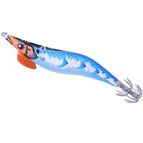 Dtd Esca Tonanara Per Cefalopodi - Gamberetto Luminoso Di Notte E Adatto Per La Pesca Di Polpo, Seppia, Calamari X Egi 3.0 Blue