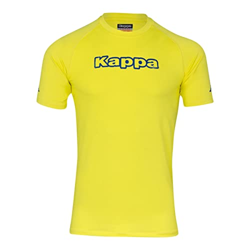 Kappa Teramo Ss, Biancheria Intima Unisex-Adulto, Giallo Fluoro/Blu, 4Xl