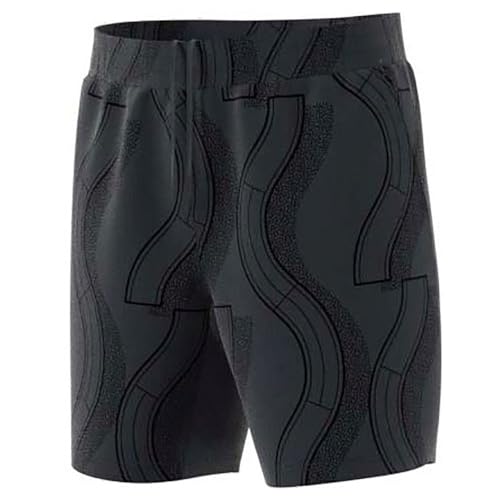 Adidas Uomo Club Tennis Graphic Shorts, Carbon/Black, Xl