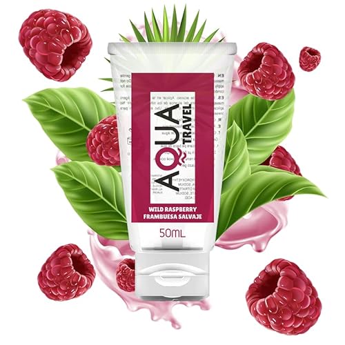 Aqua Travel Lubricante Base Agua Sabor Frambuesa Salvaje - 50 Ml
