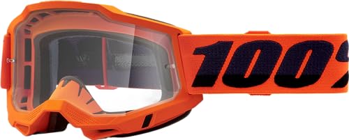 100% Máscaras Accuri 2 Otg Occhiali Neon/Arancione - Lente Trasparente