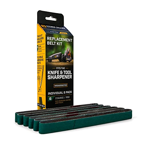 Kit Di Cinghie A Grana Grossa Work Sharp – Wssa0002703 Kit Di Cinghie Per Affilatrice Di Coltelli E Utensili – Abrasivi Di Alta Qualità Per Attività D