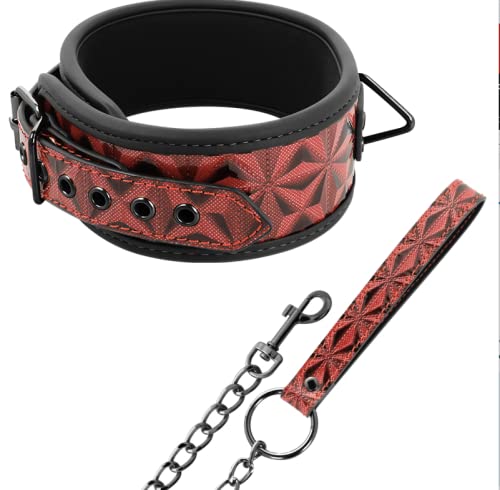Begme Red Edition Collar Cuero Vegano Con Forro De Nopreno