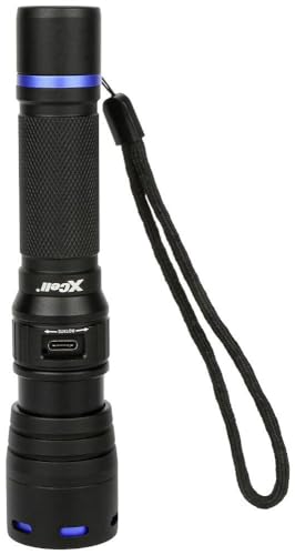 Xcell Torcia L1000 Ricaricabile (L X P 151,5 X 35 Mm, Diametro 35 Mm, Peso 175 G, Alluminio, 1000 Lumen, Inclusa Batteria Agli Ioni Di Litio, Cavo Usb