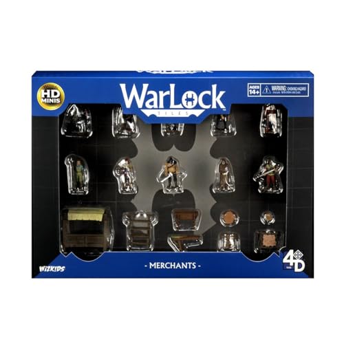 Wizkids , Warlock Tiles: Accessory - Merchants , 1 + Players , Ages 12+ , 30 To 60 Minutes Playing Time