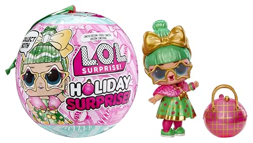 L.O.L. Surprise! Holiday Surprise! - Tinsel - Include Una Bambola Da Collezione, 8 Sorprese, Bambole Da Collezione A Tema Festivo, Edizione Limitata -