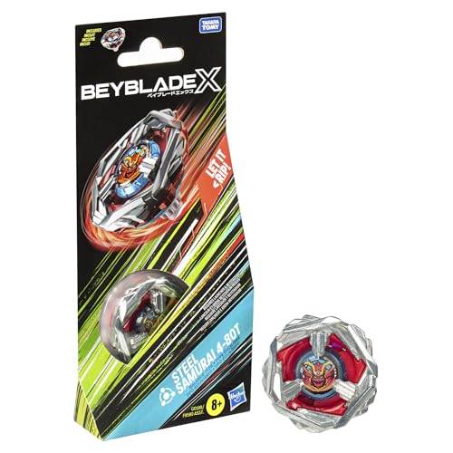 Hasbro Beyblade X Steel Samurai 4-80T Top Booster Pack Set