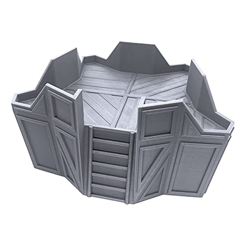 Endertoys Star Turret, Terrain Scenery For Tabletop 28Mm Miniatures Wargame, 3D Printed And Paintable