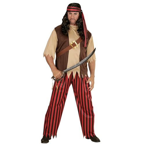 "Pirate" (Shirt With Vest And Belt, Pants, Head Scarf) - (Xl)